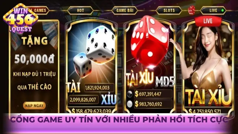 Cổng game uy tín với nhiều phản hồi tích cực