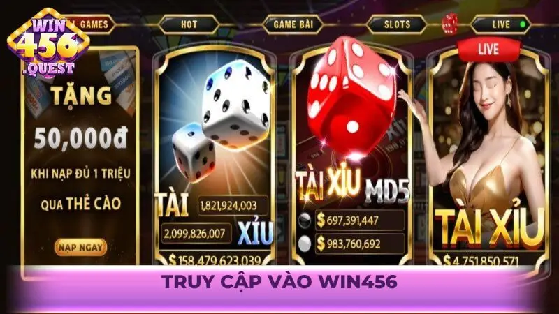 Truy cập vào Win456